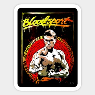 Bloodsport t-shirt Sticker